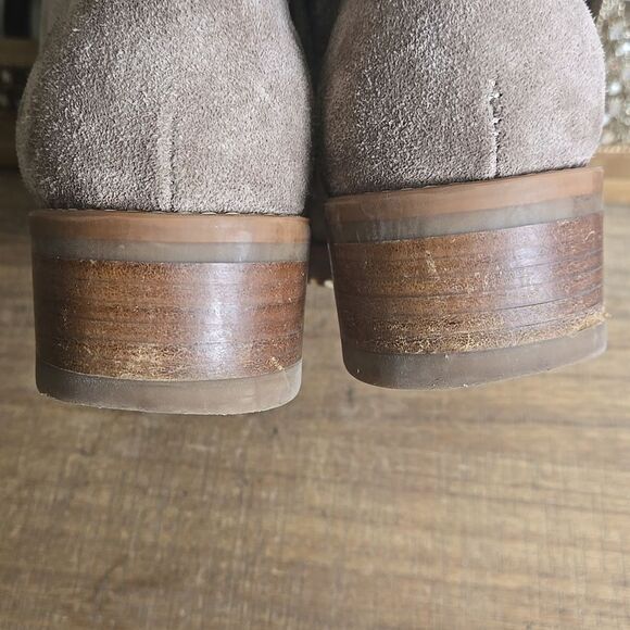 Steve Madden Suede Faux Fur Lace Up  Gray Boots Women's Sz 39 - Picture 5 of 10